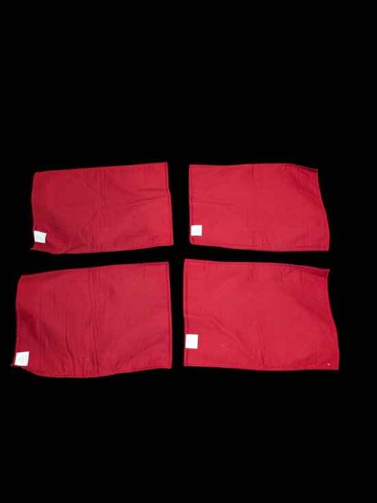 NEW Trim A Tree Set of 4 Snowflake Christmas Cardinals Birds Pinecone Placemats - Picture 3 of 3